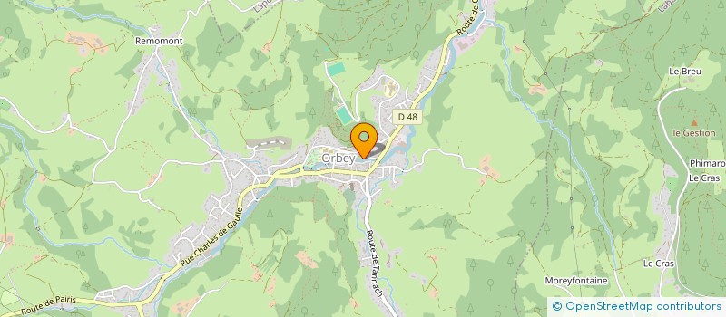 localisation de l'entreprise MADAME SOPHIE PERRIN  ORBEY