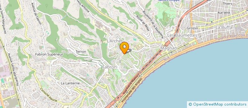 localisation de l'entreprise MADAME SOPHIE PERRIN à NICE