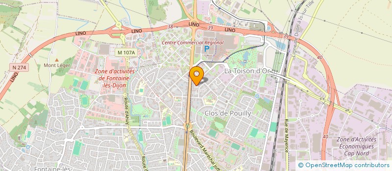 localisation de l'entreprise MADAME SOPHIE PERROT  DIJON