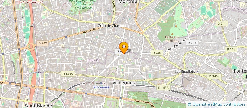 localisation de l'entreprise MADAME SOPHIE PERROUX à VINCENNES