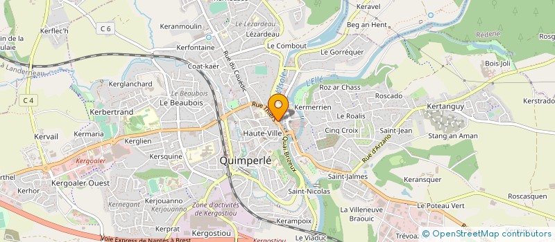 localisation de l'entreprise MADAME SOPHIE PERTUISEL à QUIMPERLE