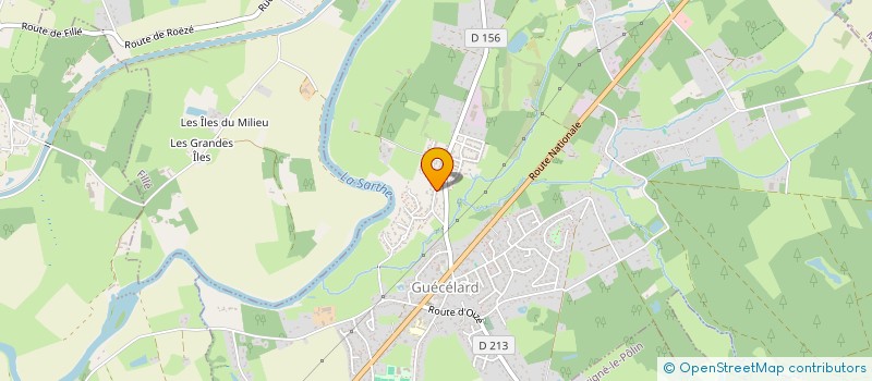 localisation de l'entreprise MADAME SOPHIE PESQUEREL  GUECELARD