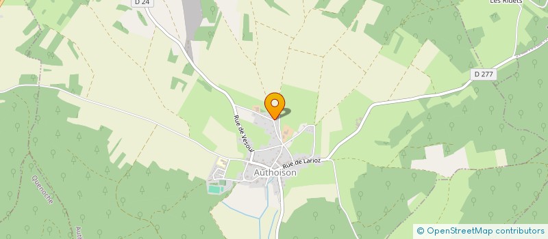 localisation de l'entreprise MADAME SOPHIE PETIT  AUTHOISON