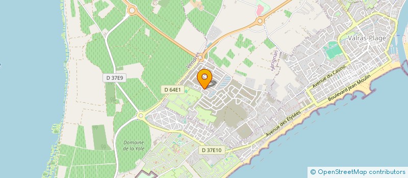 localisation de l'entreprise MADAME SOPHIE PETITHORY  SERIGNAN