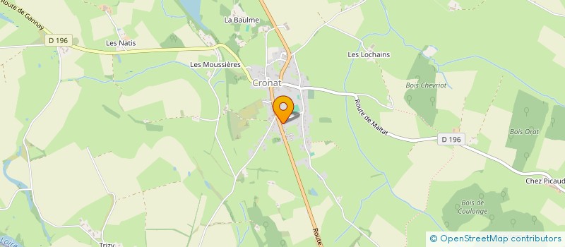 localisation de l'entreprise MADAME SOPHIE PETITJEAN  CRONAT