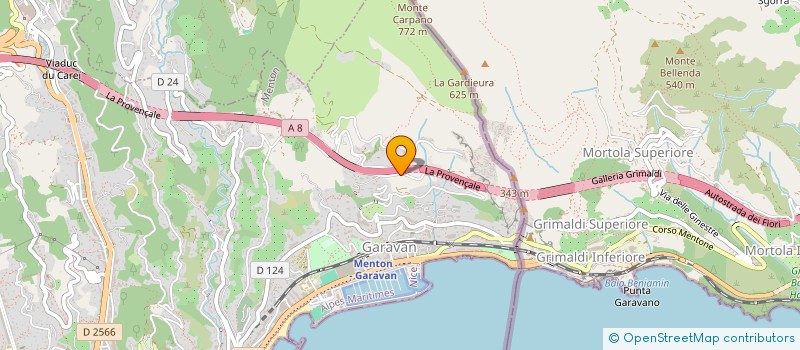 localisation de l'entreprise MADAME SOPHIE PETRU  MENTON