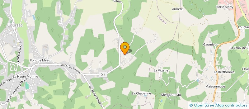 localisation de l'entreprise MADAME SOPHIE PICARD  COURSAC