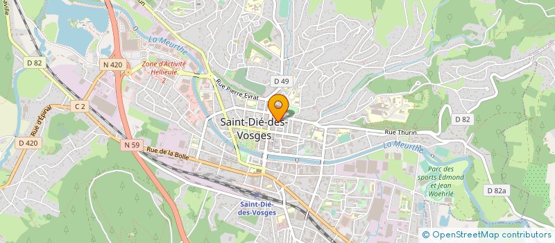 localisation de l'entreprise MADAME SOPHIE PIERRAT  SAINT-DIE-DES-VOSGES