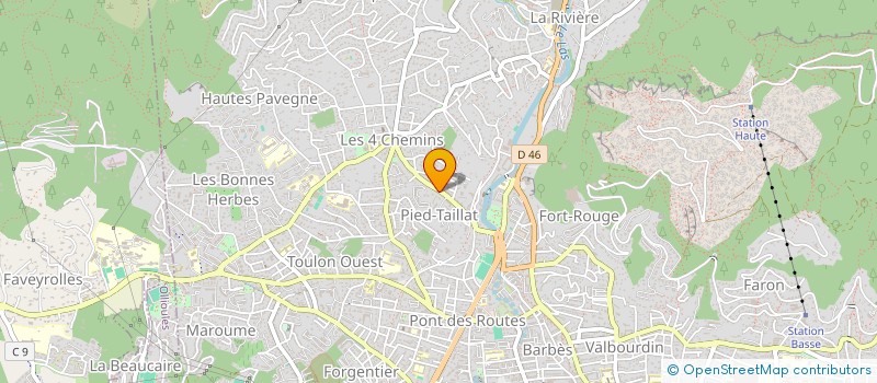 localisation de l'entreprise MADAME SOPHIE PIERRISNARD  TOULON