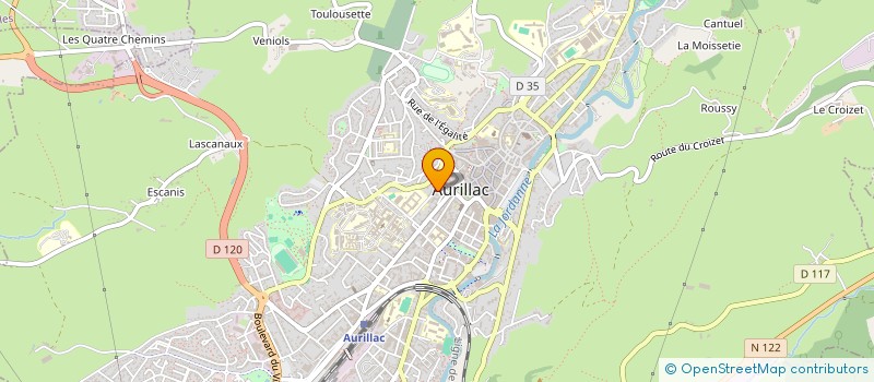localisation de l'entreprise MADAME SOPHIE PIGANIOL à AURILLAC