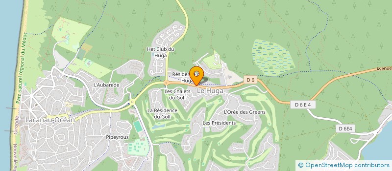 localisation de l'entreprise MADAME SOPHIE PIGEON  LACANAU