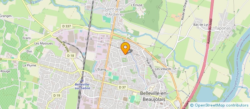 localisation de l'entreprise MADAME SOPHIE PIGEOT  BELLEVILLE-EN-BEAUJOLAIS