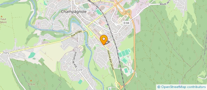 localisation de l'entreprise MADAME SOPHIE PINAUD  CHAMPAGNOLE