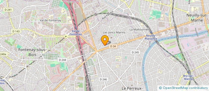 localisation de l'entreprise MADAME SOPHIE PINHEIRO à LE PERREUX-SUR-MARNE