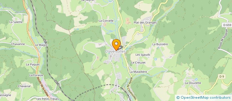 localisation de l'entreprise MADAME SOPHIE PINLAUD  CLAVEISOLLES