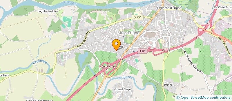 localisation de l'entreprise MADAME SOPHIE PLESSIS  MURS-ERIGNE