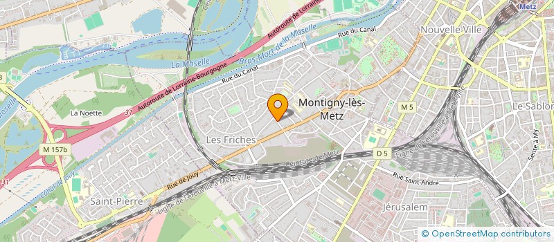 localisation de l'entreprise MADAME SOPHIE POIREL à MONTIGNY-LES-METZ