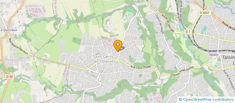 localisation de l'entreprise MADAME SOPHIE POLLET  SAINT-GENIS-LES-OLLIERES