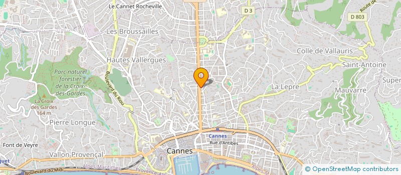 localisation de l'entreprise MADAME SOPHIE POMPEL à CANNES