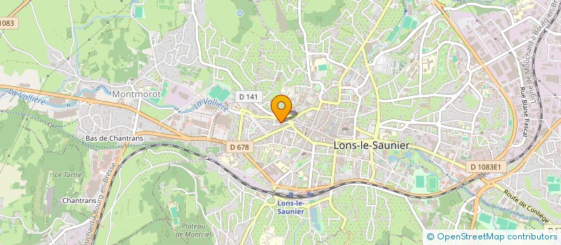 localisation de l'entreprise MADAME SOPHIE PONCET à LONS-LE-SAUNIER