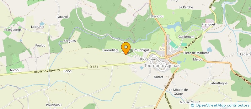 localisation de l'entreprise MADAME SOPHIE PORTIER à TOURNON D'AGENAIS