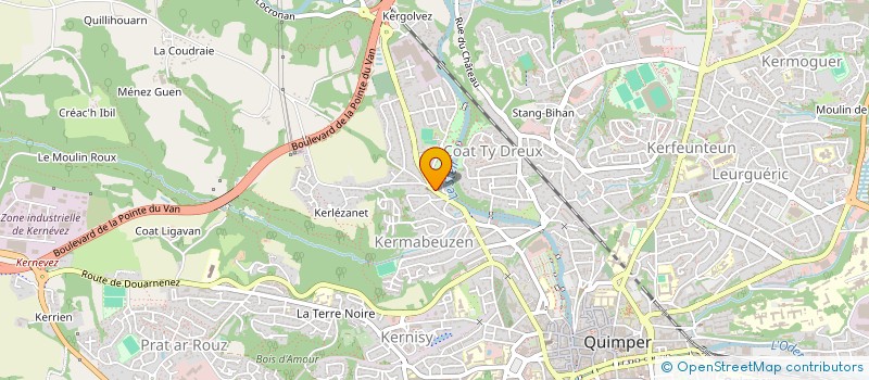 localisation de l'entreprise MADAME SOPHIE POSTIC  QUIMPER