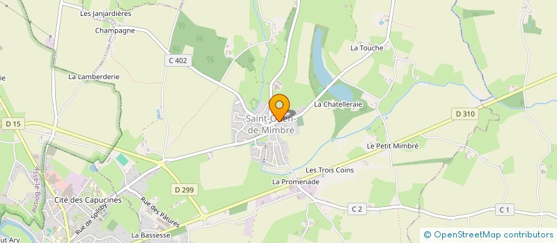 localisation de l'entreprise MADAME SOPHIE POTTIER  SAINT-OUEN-DE-MIMBRE