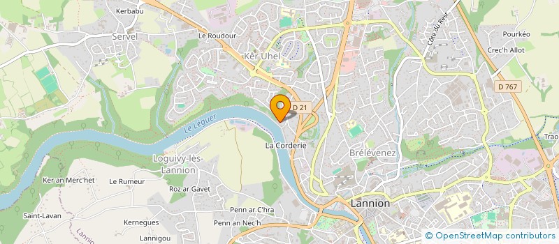 localisation de l'entreprise MADAME SOPHIE POUDER  LANNION