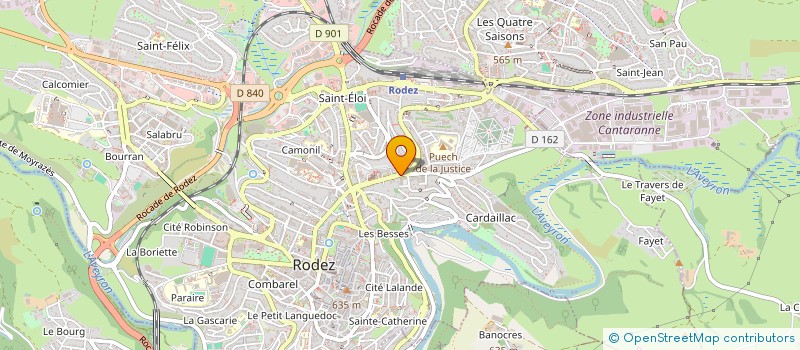 localisation de l'entreprise MADAME SOPHIE POUJADE  RODEZ