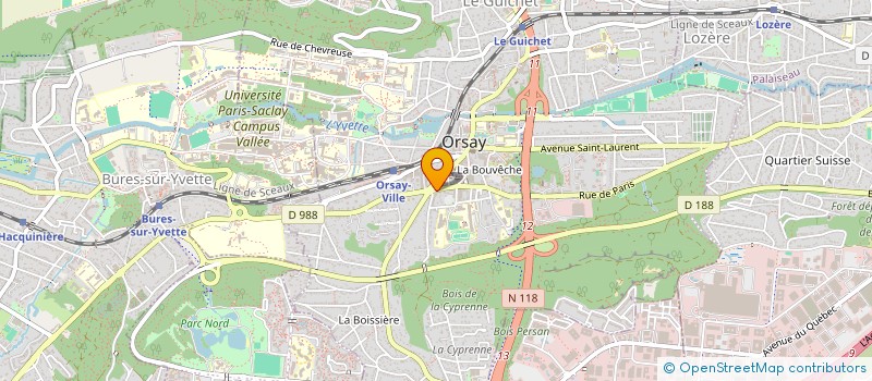 localisation de l'entreprise MADAME SOPHIE POULET  ORSAY