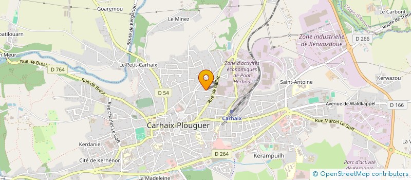 localisation de l'entreprise MADAME SOPHIE POULIZAC  CARHAIX-PLOUGUER