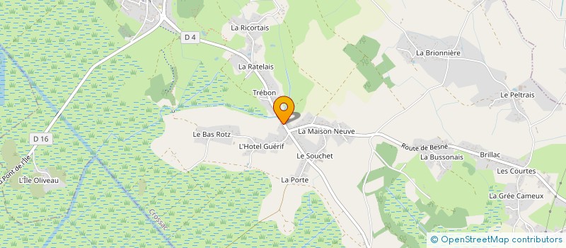 localisation de l'entreprise MADAME SOPHIE PRAUD  CROSSAC