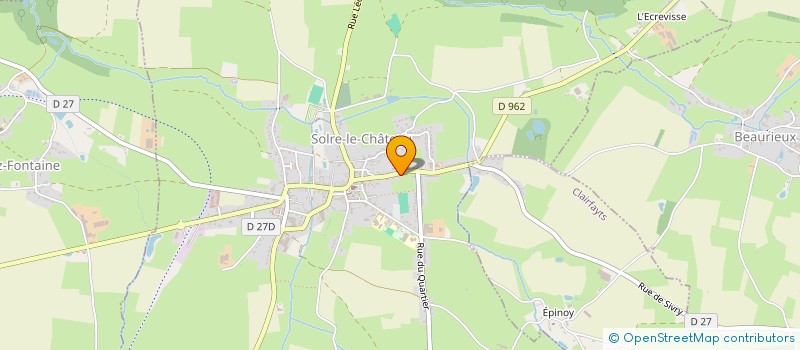 localisation de l'entreprise MADAME SOPHIE PREVOST  SOLRE-LE-CHATEAU