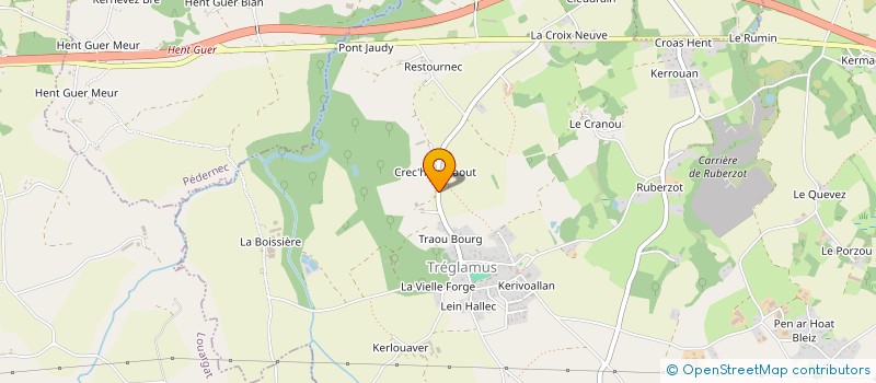 localisation de l'entreprise MADAME SOPHIE PRIGENT  TREGLAMUS