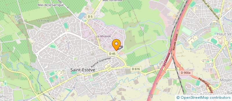 localisation de l'entreprise MADAME SOPHIE PRINCE  SAINT-ESTEVE