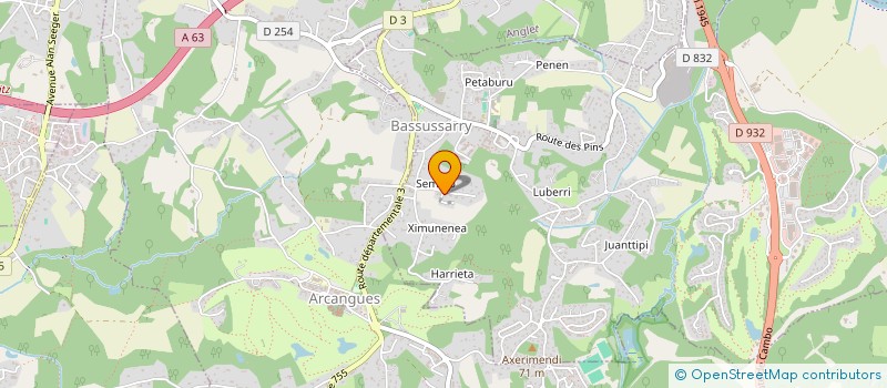 localisation de l'entreprise MADAME SOPHIE PRIVAT à BASSUSSARRY