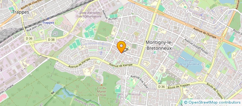 localisation de l'entreprise MADAME SOPHIE PROUTEAU  MONTIGNY-LE-BRETONNEUX