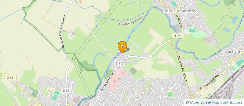 localisation de l'entreprise MADAME SOPHIE PROUVEUR  AULNOYE-AYMERIES