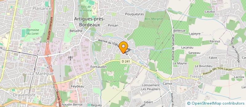 localisation de l'entreprise MADAME SOPHIE PRZYBYLSKI  ARTIGUES-PRES-BORDEAUX