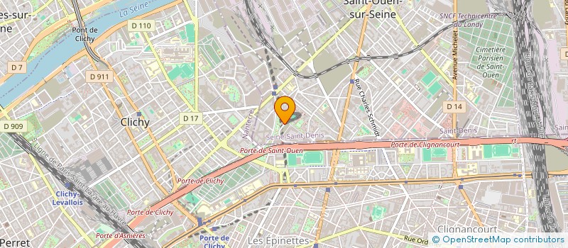 localisation de l'entreprise MADAME SOPHIE PYRONNET à SAINT-OUEN-SUR-SEINE