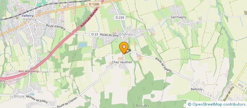 localisation de l'entreprise MADAME SOPHIE PYTHON  CHENEX