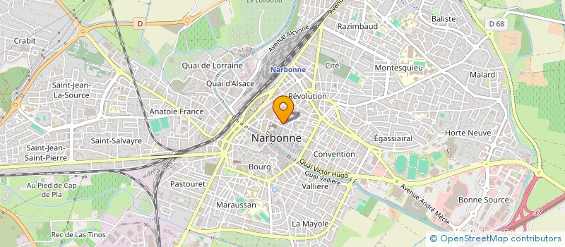 localisation de l'entreprise MADAME SOPHIE QUANG  NARBONNE