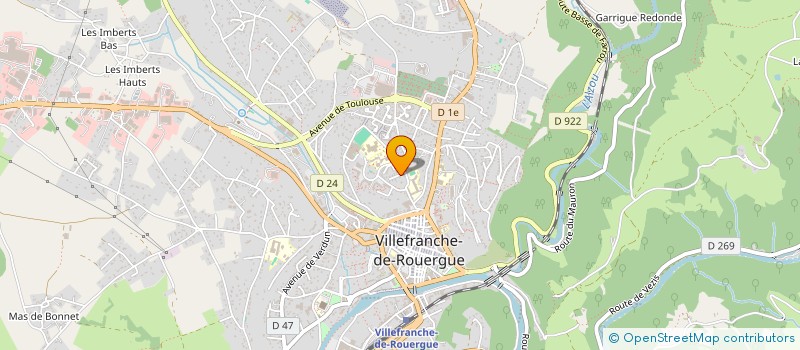 localisation de l'entreprise MADAME SOPHIE QUERBES  VILLEFRANCHE-DE-ROUERGUE