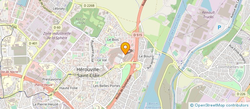 localisation de l'entreprise MADAME SOPHIE QUERNET  HEROUVILLE SAINT CLAIR