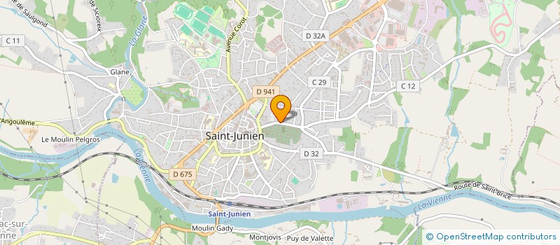 localisation de l'entreprise MADAME SOPHIE QUEVREUX  SAINT-JUNIEN