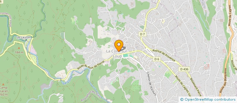 localisation de l'entreprise MADAME SOPHIE QUIEN  LA COLLE-SUR-LOUP