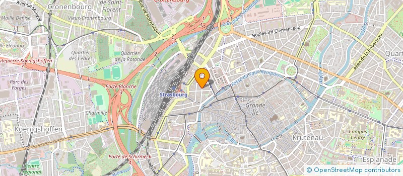 localisation de l'entreprise MADAME SOPHIE RACLOT à STRASBOURG