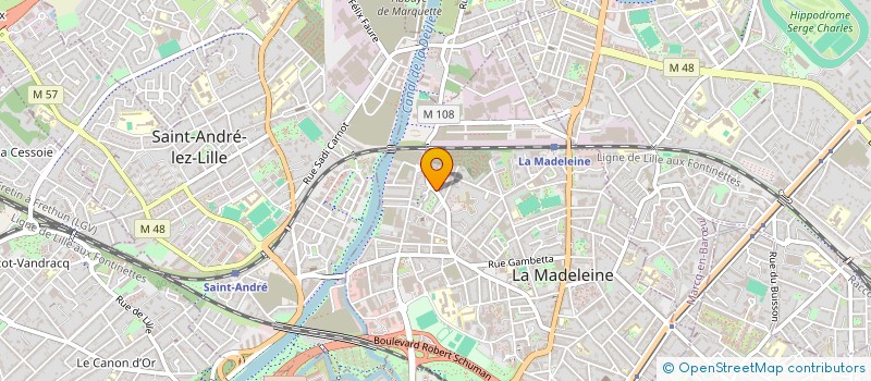 localisation de l'entreprise MADAME SOPHIE RAEDERSDORF à LA MADELEINE