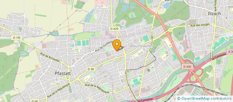 localisation de l'entreprise MADAME SOPHIE RAGUSA  MULHOUSE