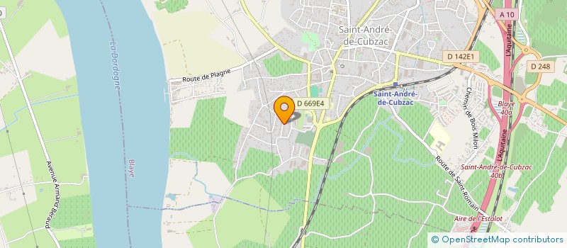 localisation de l'entreprise MADAME SOPHIE RAMBAUD  SAINT-ANDRE-DE-CUBZAC